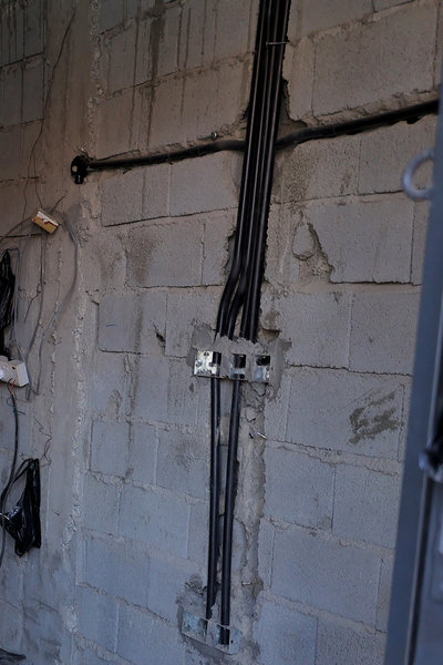 Conduit chase in block wall